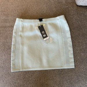 Adidas Ivy Park Knit Skirt Azure Tint Drip 2